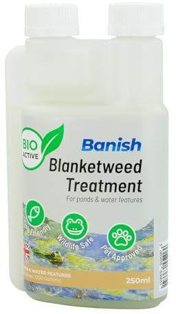 Pisces Banish BioActive Blanketweed 250ml Pond Water Treatment Natural String Algae Remover