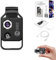 Nano Zoom 200x Für iPhone - Nanosight x200 Vergrößerungslinse Mit LED-Licht Und Universalclip (Schwarz)