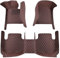 CHYPAAK Für BMW X1 2015-2019 F48, Auto-Fußmatten, individuell anpassbar, vollständige Abdeckung, Teppich, Teppich-Styling, Innenraum-Kit, Zubehör,All-Brown