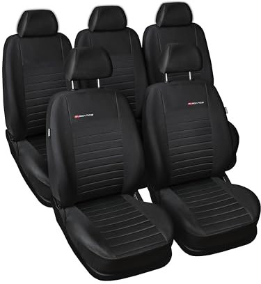 MOTOS Personalisierte sitzbezüge auto für Ford C-Max 2003-2010 Perfekt angepasste Autositzbezüge mit aktivem Airbag-System, dreilagigem Material und makelloser Oberfläche, die ideale Sitzauflage für s