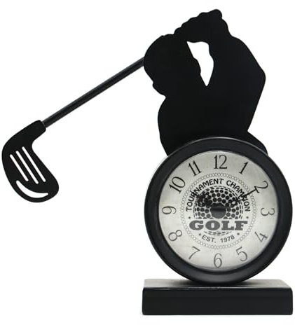 Golf Gifts for Men Dad Women Brother Bosses Golf Clubs Desk Clock Cool Desk Accessories for Coworkers Golfer Fans Souvenir Novelty Event Golf Office Decor Golfer Gadgets Unique Funny Stuff