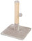 Domarex Kratzbaum für Katzen- hängendem Spielseil - Stabiler Konstruktion und Mehreren Plattformen zum Klettern - ideal für gesunde Krallenpflege und Unterhaltung - Grau 30x30x42 cm