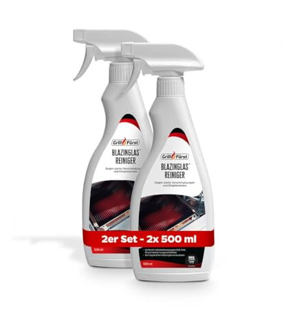 Grillfürst Universal Blazinglas-Reiniger, 2 x 500 ml