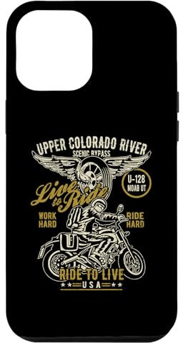 Carcasa para iPhone 14 Plus Upper Colorado River U 128 UT Motocicleta Diseño desgastado
