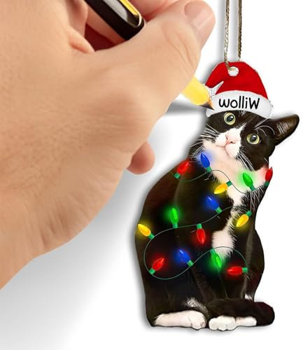 Tuxedo Pet Ornaments - Bicolor Hanging Decor for Animal Lovers