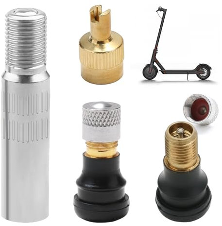 Yewseas 2 PCS Ventil Für E Scooter, Tubeless-Ventil and Extenderventil kompatibel mit Ninebot Max G30, Für g30d/Xiaomi M365, Pro, Pro2, Für G2, F-Serie und Trittbrett VMAX VX2