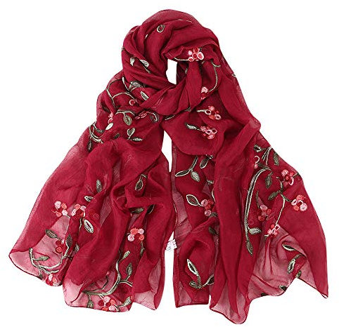 Seidenschals Damen Seide Leicht Seidentuch Silk Schal Halstuch Tuch Geschenk Frauen Große Seidentücher Damen Schal Edles Seidentuch Haare Groß Lang Halstuch Halstücher Seidenschal Geschenk für Frauen
