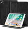 NANRUIL Étui de protection pour iPad Pro 12,9 1/2e génération 2015/2017 (modèle : A1584/A1652/A1670/A1670/A1671/A1821) - En cuir véritable - Pour veille/sommeil automatique - Noir