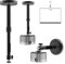 2 in 1 Support Videoprojecteur Plafond, Support Mural Videoprojecteur, Support Projecteur, 360° Schwenkbar Support Rétroprojecteur, jusqu'à 5 kg, Distance au Plafond de 20 à 40 cm
