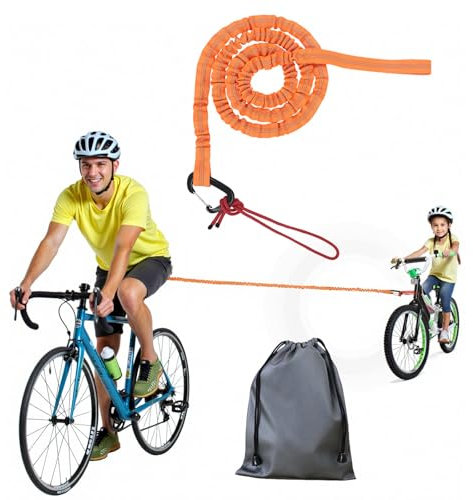 Fahrrad Abschleppseil Kinder, 3M Schleppseil Retractable, Einziehbares Traktionsseil, Tragbares Outdoor-Schleppseil, Radfahren Anhänger Werkzeuge für Fahrrad