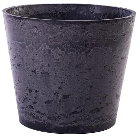 Garden Gear Caesar Charcoal Marble Effect Garden Planter, Frostproof, UV Resistant Flower Pot for Patio & Outdoor Use (50cm Pot x1)