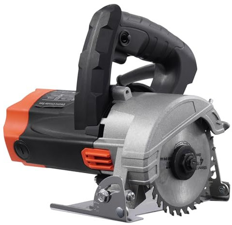Circular Saw, 1500W 13000RPM Electric Circular Saw with 105mm Blade, Cutting Bevel Angle 0-45° Adjustable, 50mm Cutting Depth Circular Wood Saws for Cuts Wood, Tile, Plastic, PVC, Soft Metals 