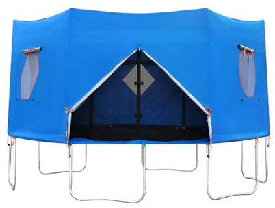 244cm 6/8 Stangen Trampolin Outdoor Zelt, Trampolin-Sonnenschutz Dach, Trampolins Abdeckung Sonnenschutz Abdeckung Zelt, UV-Beständiges & Wasserdichtes Für Camping