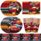 Car Stoviglie Feste di Compleanno, 51 Pcs Auto da Corsa Compleanno Stoviglie Forniture - Piatti Tazze Tovagliolo Tablecloth, Cartoon Decorazione per Feste a Tema per Bambin (10 Ospiti)