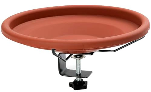 Vogeltränke, Vogeltränke Balkon Groß Balkongeländer Garten Modern Vogelbad Winterfest Wassertränke Für Vögel Mit Ständer, Frostsicher, Garten, Stehend