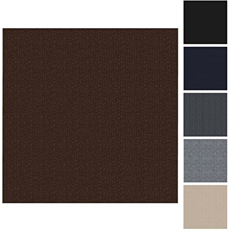 CUCOS Teppichfliesen Selbstklebende, 30x30 cm Teppichboden, Einfach Zuschneidbar, Weicher Teppich Fliesen für Wohnbereich, Büro und Küche – 30 Fliesen pro Box / 3 m² Braun