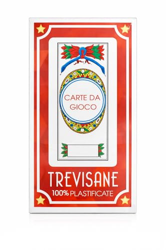 Generico Carte da Gioco Trevisane 100% Plastificate – Mazzo Tradizionale Italiano per Briscola Scopa Tressette