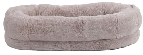 Pongnas Extra Großes Menschliches Hundebett, Weicher Sitzsack für Erwachsene und Haustiere mit Waschbarem Bezug, 100 X 70 cm (100 * 70 * 30CM)
