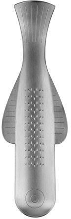 Alessi VS06 Boga Ingwerreibe - Stahl AISI 430 mattiert., Silber, 18,50 x 5,70 x 1,80 cm