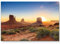 Paul Sinus Art Leinwandbilder | Bilder Leinwand 120x80cm Weite Wüste den USA