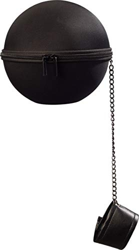 Orlob Sträflingskugel Handtasche - Schwarz - Witziges Zubehör zum Kostüm ALS Gefängnis Insasse Sträfling zu Fasching Halloween JGA