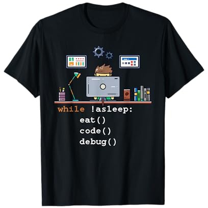 Computer Science Python Programmer Eat Code Debug T-Shirt