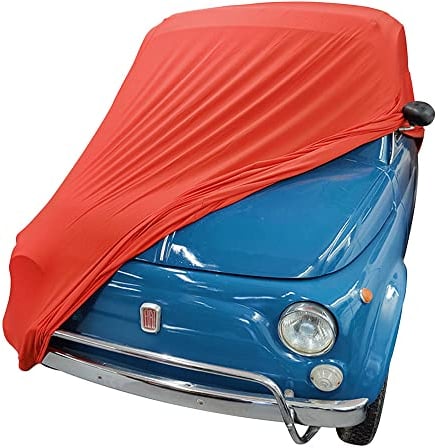Star Cover Indoor Autoabdeckung kompatibel mit FIAT 500 SUPER Soft Stretch