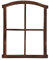 zeitzone Stallfenster Gusseisen Antik-Stil Rostig Rundbogen Eisenfenster Landhaus 63cm
