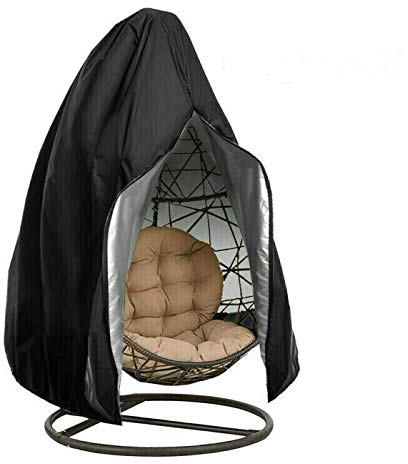 CMY Garden Hanging Chair Cover, Patio Chair Dust Waterproof UV Protector Swing Chair Cover With Zipper For Outdoor Egg Chair, Swing Chair, Rattan Furniture