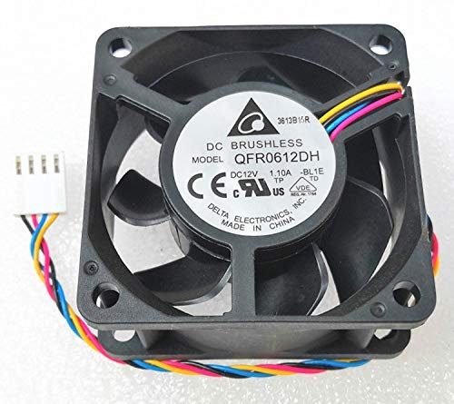 zyvpee® 60x60x25mm QFR0612DH -BL1E 12V 6cm 1.1A 4Wire PWM Server Fan 60mm QFR0612DH-BL1E