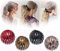 Nihexo Expandable Ponytail Holder Clip Bird Nest Shaped Hair Clips Hair Claw Clamps Hair Donut Bun Maker Hair Styling Tool for Women Girls Hair Accessories (Black)