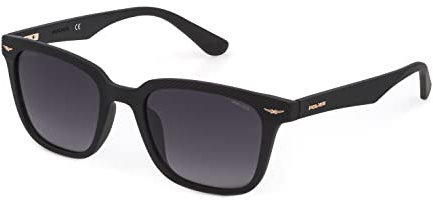 Police Herren Gator 1 Sonnenbrille, Mattes schwarz, 52