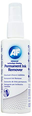 AF Permanent bläck ta bort spray för permanent markör eller penna från whiteboards – 10 x 125 ml
