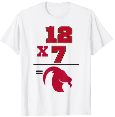 12 x 7 Ringe = G.O.A.T. Greatest of All Time 12 Ziegen T-Shirt