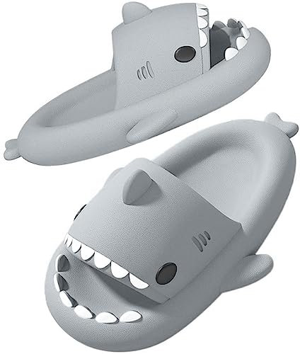Pantuflas de Tiburon de Baño Ducha Antideslizantes para Hombre y Mujer Zapatillas Casa Verano Comodas Sandalias de Jardín Playa Piscina