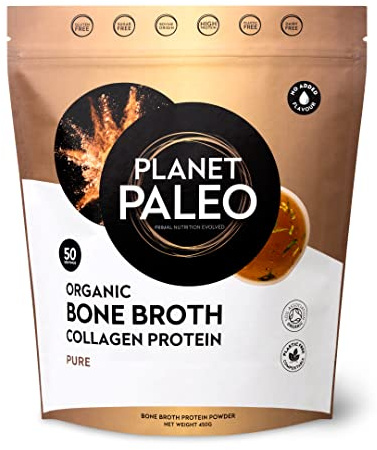 Bone Broth Powder (450g, 50 Servings) | Pure, Unflavoured | Organic, Grass Fed, High Protein, Versatile & Nutrient-Dense - Gut Health, Hair, Skin and Nails