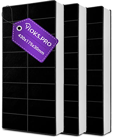 Vioks.pro Set 3x Kohlefilter 430x175mm Ersatz für Neff 296178 Filter Dunstabzugshaube - Aktivkohlefilter Dunstabzugshaube Siemens Bosch Constructa