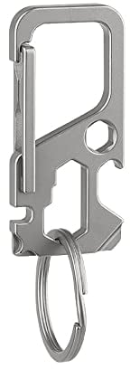 Titanium Alloy Multitool Keychain, All in One EDC Keychain Carabiner, Backpack Accessory, Multifunctional Keychain Tools for Men and Women