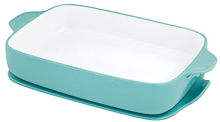 KitchenAid Pentola rettangolare in gres vetrificato con coperchio/sottopentola, 4,5 litri
