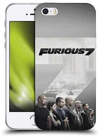 Head Case Designs Offizielle Fast & Furious Franchise Wütend 7 Wichtige Kunst Soft Gel Handyhülle Hülle kompatibel mit Apple iPhone 5 / iPhone 5s / iPhone SE 2016
