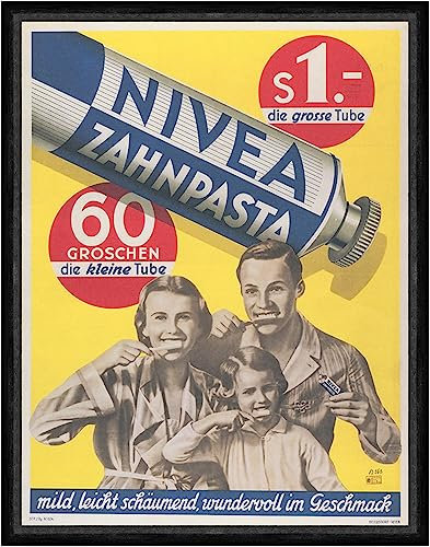 Biller Antik Zahnpasta Tube Zahnhygiene Familie Marke Reklame Faks_Werbung 334
