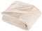 MOON - Kuscheldecke Cashmere Feeling - aus recyceltem Materialien - Wohndecke ca. 150x200 cm - extra schwere Qualität ca. 500g/m² - beige