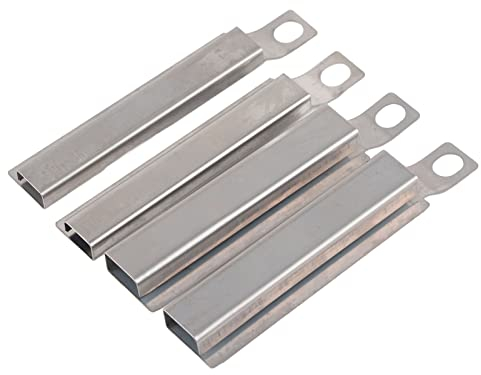 Mwrode 4 Stück Gasgrill Crossover Tube Channel BBQ Teile Edelstahl Brenner Ersatz Passend Für BBQ Grillware Uniflame Charbroil Grill Chef