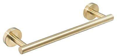 lmoikesz Porte-Serviettes Acier Inoxydable 30 cm Barre Unique Serviettes de Douche Porte-Tige Mural Salle de Bain Accessoires ménagers, Or