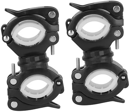 Housoutil 2 Stücke 360 ​​Fahrrad Taschenlampe Halterung Quick Release Clamp Für 360 Grad Drehbare Halterung Für Fahrrad Laterne