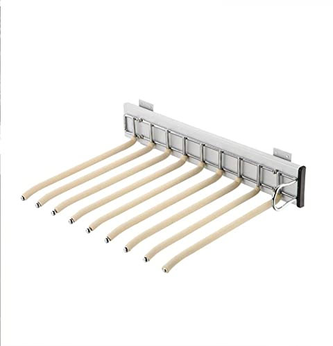 AYVADA Strapazierfähiger, ausziehbarer Hosenständer, verstellbare Kleiderstange – ausziehbarer Wäscheständer für Kleidung, Hosenständer, ausziehbarer Krawattenhalter, Kleiderstange, Hosen, Kleiders