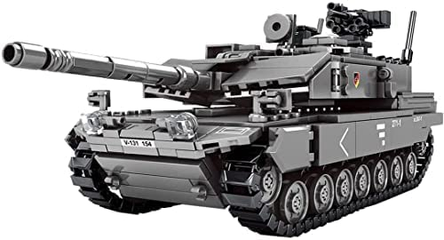 Auspcers Technik Panzer Bausteine Modell, 898 Teile Militär Leopard 2A7 Panzer Modellbausatz, Militär Panzer Bausteine Konstruktionsspielzeug Kompatibel mit Großen Marken
