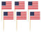 Globos 50 Flaggen Deko Picker USA Amerika