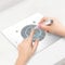 BLUETOP Nail Dust Collector 60W Nail Vacuum Cleaner Table Embedded Dust Extractor Vacuum Professional Built in Desktop Nail Dust Collector Quiet Nail Fan Low Noise for Nail Salon Home