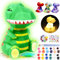 Kit Peinture Enfant avec Lampe de Dinosaures, Veilleuse de Peindre 3D, Kit Materiel Dessin Bricolage Jouet, Loisir Ensemble Créatif activité pour Garçons,Cadeau d'anniversaire pour Filles de 3-12 Ans